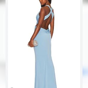 Katie May secret Agent French Blue maxi  Dress Size L new with tags